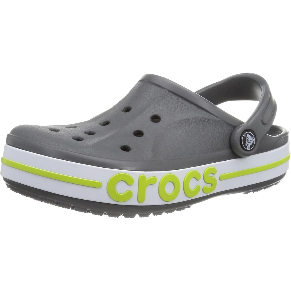 image:imageCrocs Kids Classic ClogsSlate GreyLime Punch