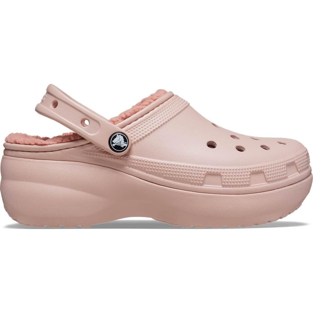 image:imageCrocs Womens Classic Lined Platform ClogsPink Clay