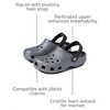 Crocs Kids’ Classic Clogs(Black/Silver Glitter)