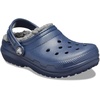 Crocs Kids’ Classic Lined Kids Clog(Navy/Charcoal)