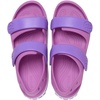 Crocs Kids’ Crocband Cruiser Sandals | Casual Sandals(Bijou Blue/Light Grey)