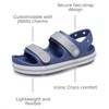 Crocs Kids’ Crocband Cruiser Sandals | Casual Sandals(Bijou Blue/Light Grey)
