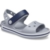 Crocs Kids’ Crocband Sandals(Light Grey/Navy)