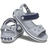 Crocs Kids’ Crocband Sandals(Light Grey/Navy)