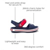 Crocs Kids’ Crocband Sandals(Navy Blue/Red)