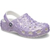 Crocs Unisex Adult Classic Geometric Clog(White/Iridescent)