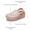 Crocs Women’s Classic Lined Platform Clogs(Pink Clay)