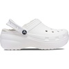 Crocs Women’s Classic Lined Platform Clogs(White)