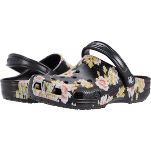 Crocs Kids’ Classic Clogs(Black/Floral)