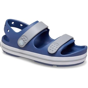 Crocs Kids’ Crocband Cruiser Sandals | Casual Sandals(Bijou Blue/Light Grey)