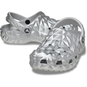 Crocs Unisex Adult Classic Geometric Clog(Silver)