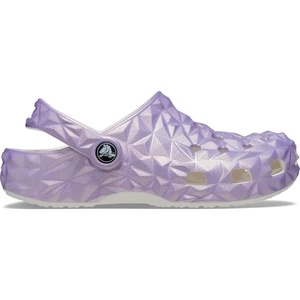 Crocs Unisex Adult Classic Geometric Clog(White/Iridescent)