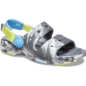 Crocs unisex-child Classic All Terrain Sandals(Slate Grey/Marbled Tie-dye)