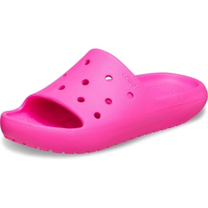 Crocs unisex-child Classic Slide V2 (Little Kid/Big Kid)(Pink Crush)