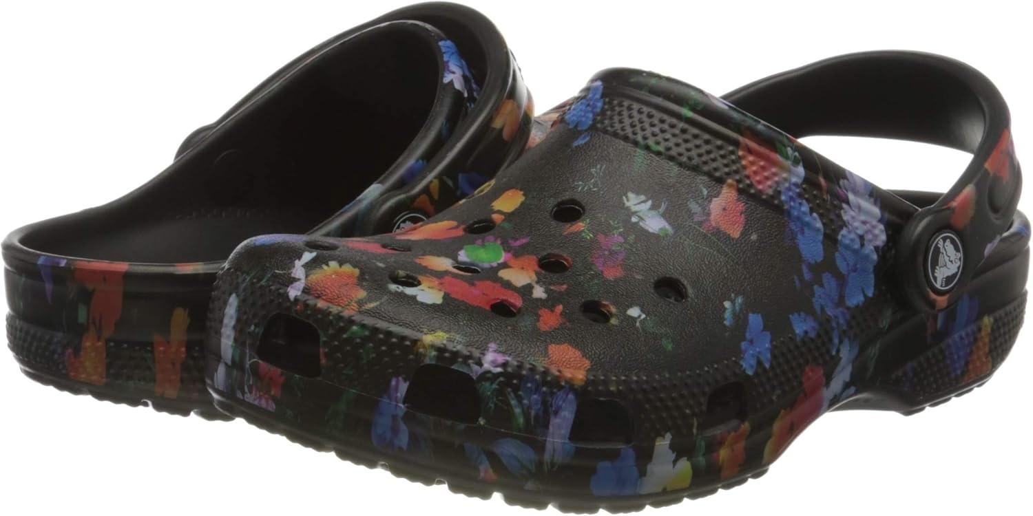 image:imageCrocs Athens Thong SandalFloral PrintBlack