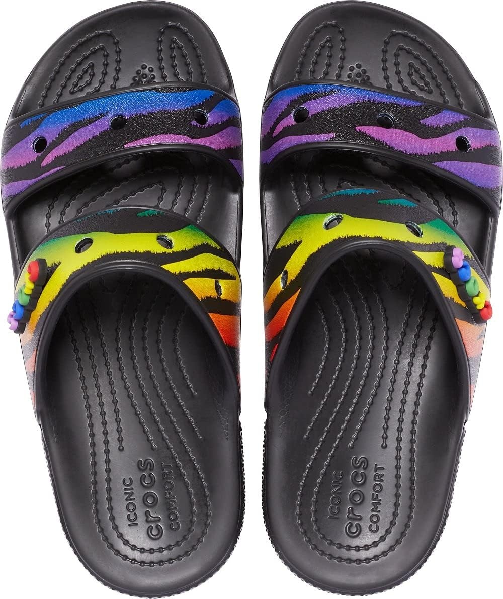 image:imageCrocs Athens Thong SandalRainbow Animal Print