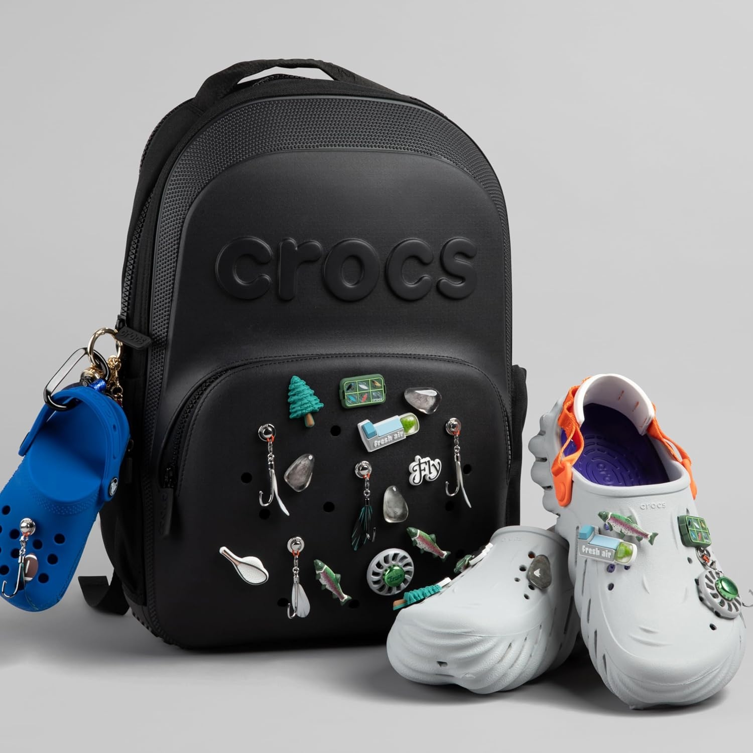 image:imageCrocs Classic Backpack Personalize with Jibbitz Charms Black One SizeBlack