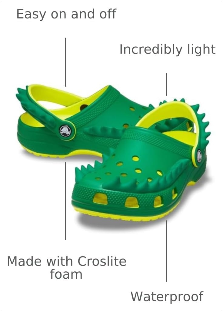 image:imageCrocs Kids Classic I AM ClogsAcidityGreen Ivy