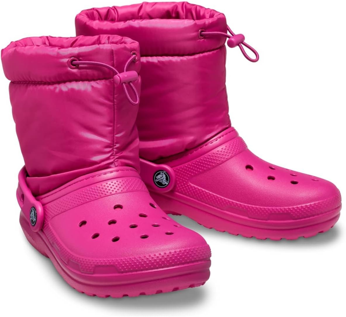 image:imageCrocs Kids Classic Lined Neo Puff Boot Snow BootsFuchsia Fun