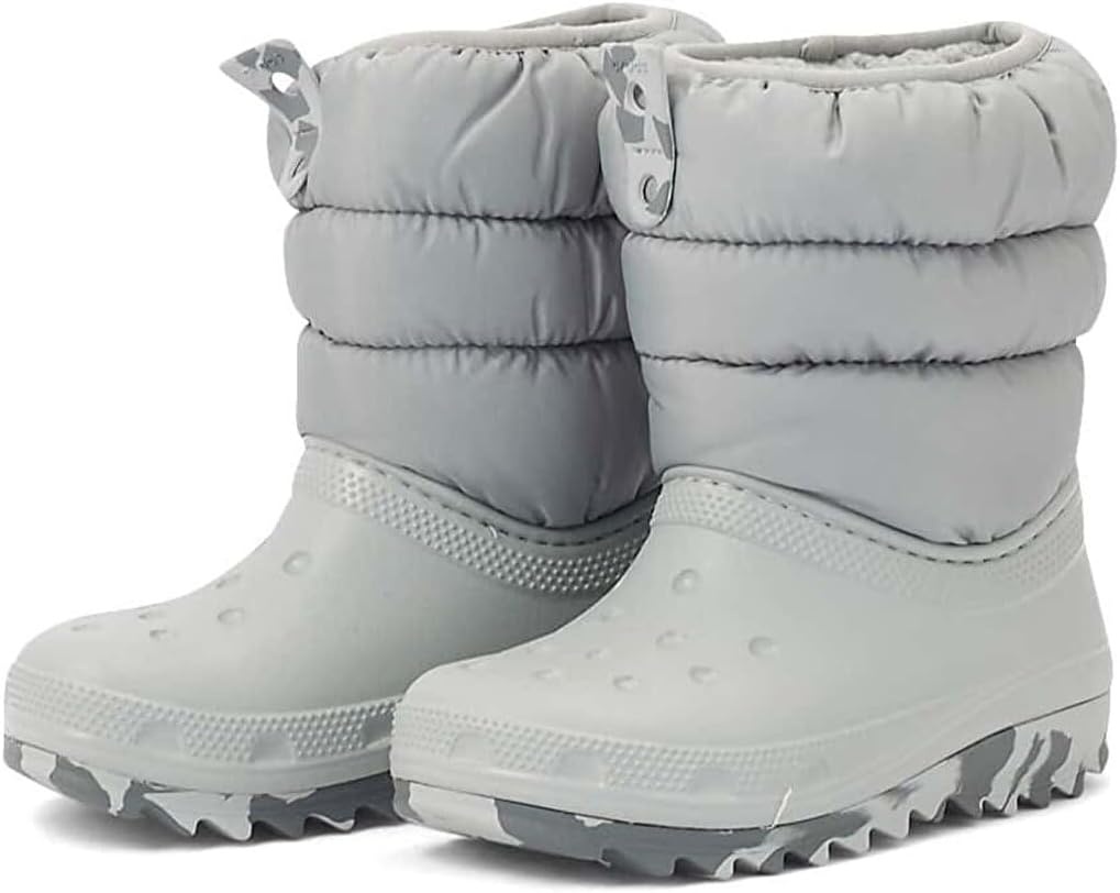 image:imageCrocs Kids Classic Lined Neo Puff Boot Snow BootsGrey