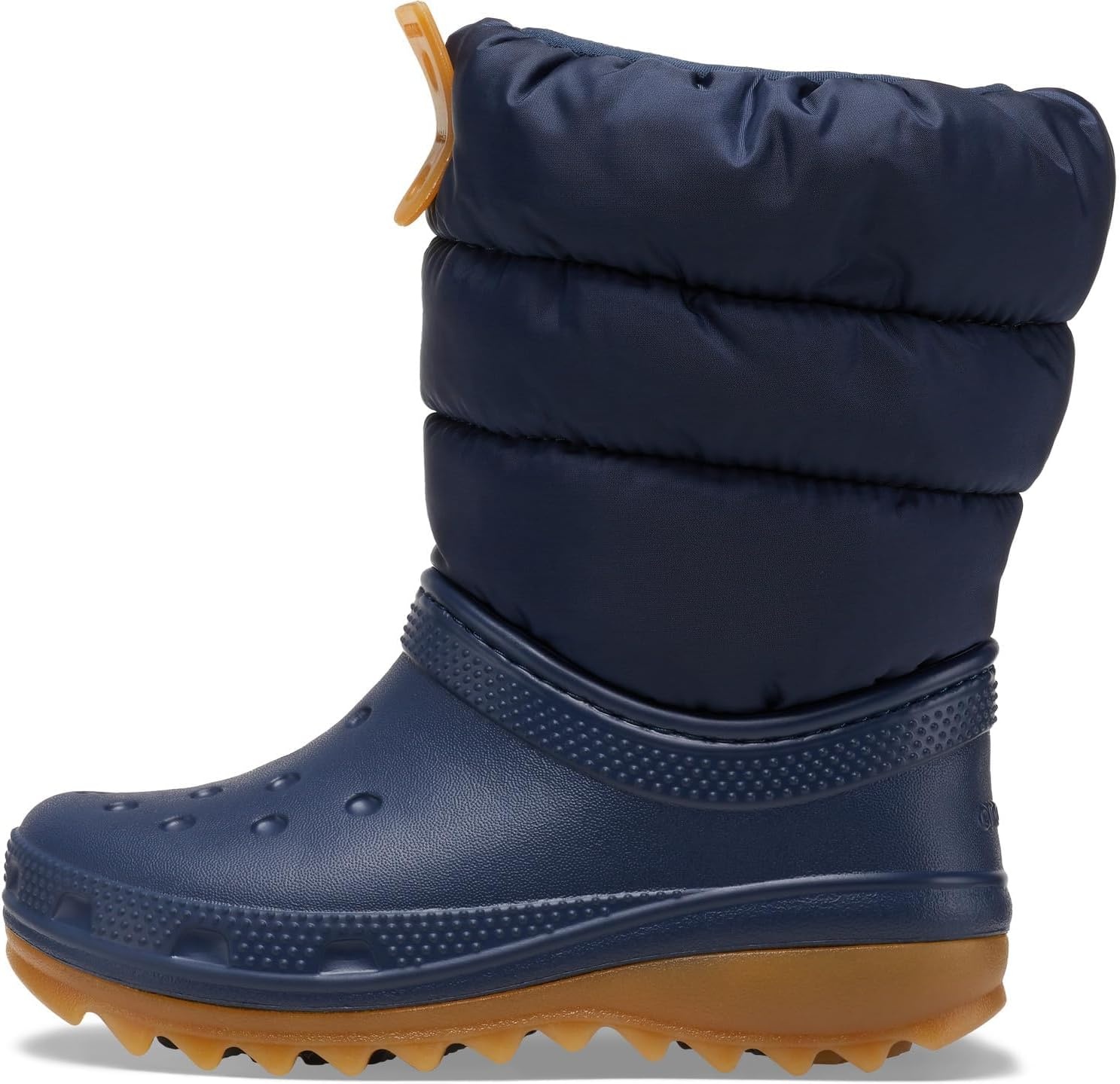 image:imageCrocs Kids Classic Lined Neo Puff Boot Snow BootsNavyGum