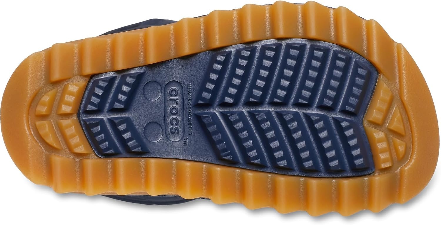 image:imageCrocs Kids Classic Lined Neo Puff Boot Snow BootsNavyGum