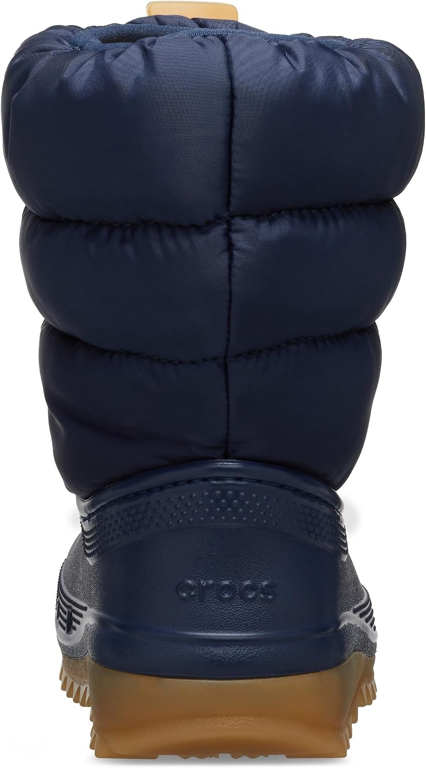 image:imageCrocs Kids Classic Lined Neo Puff Boot Snow BootsNavyGum