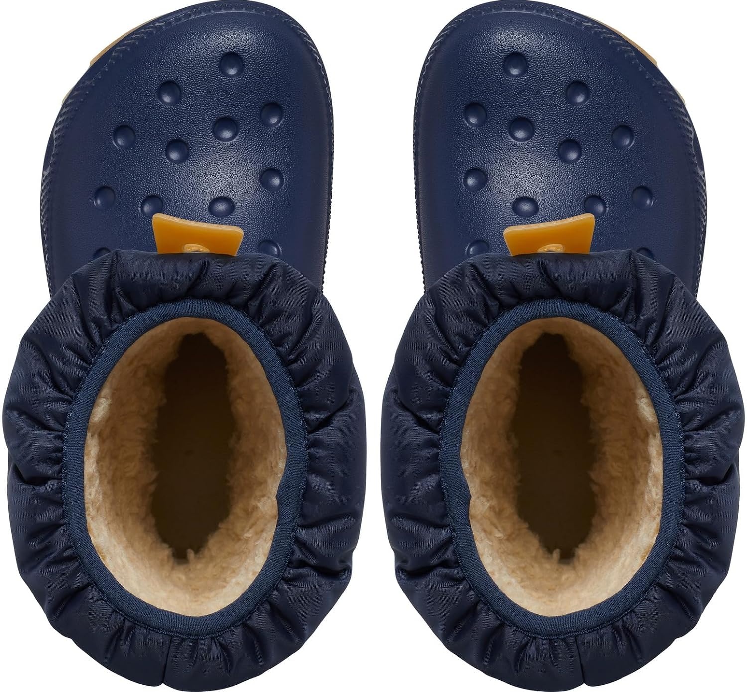 image:imageCrocs Kids Classic Lined Neo Puff Boot Snow BootsNavyGum