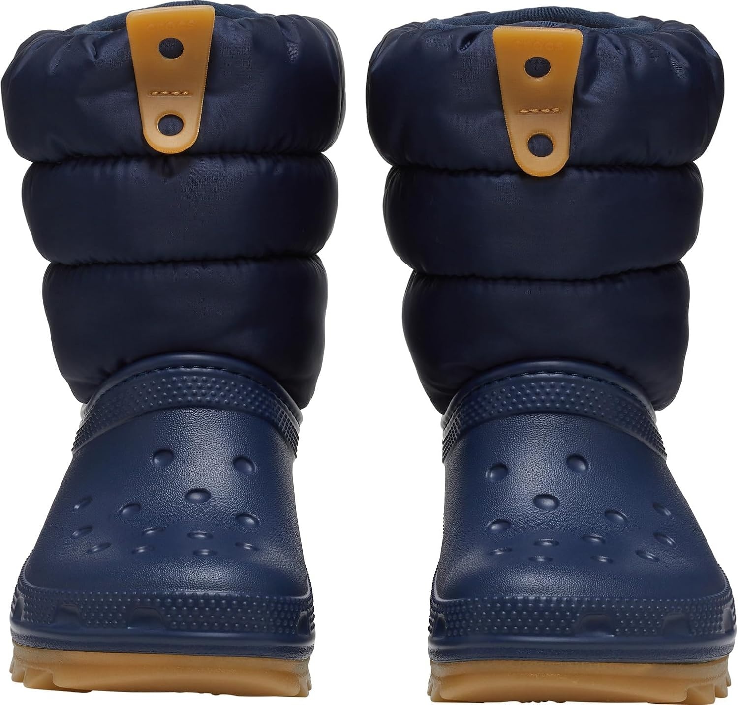 image:imageCrocs Kids Classic Lined Neo Puff Boot Snow BootsNavyGum