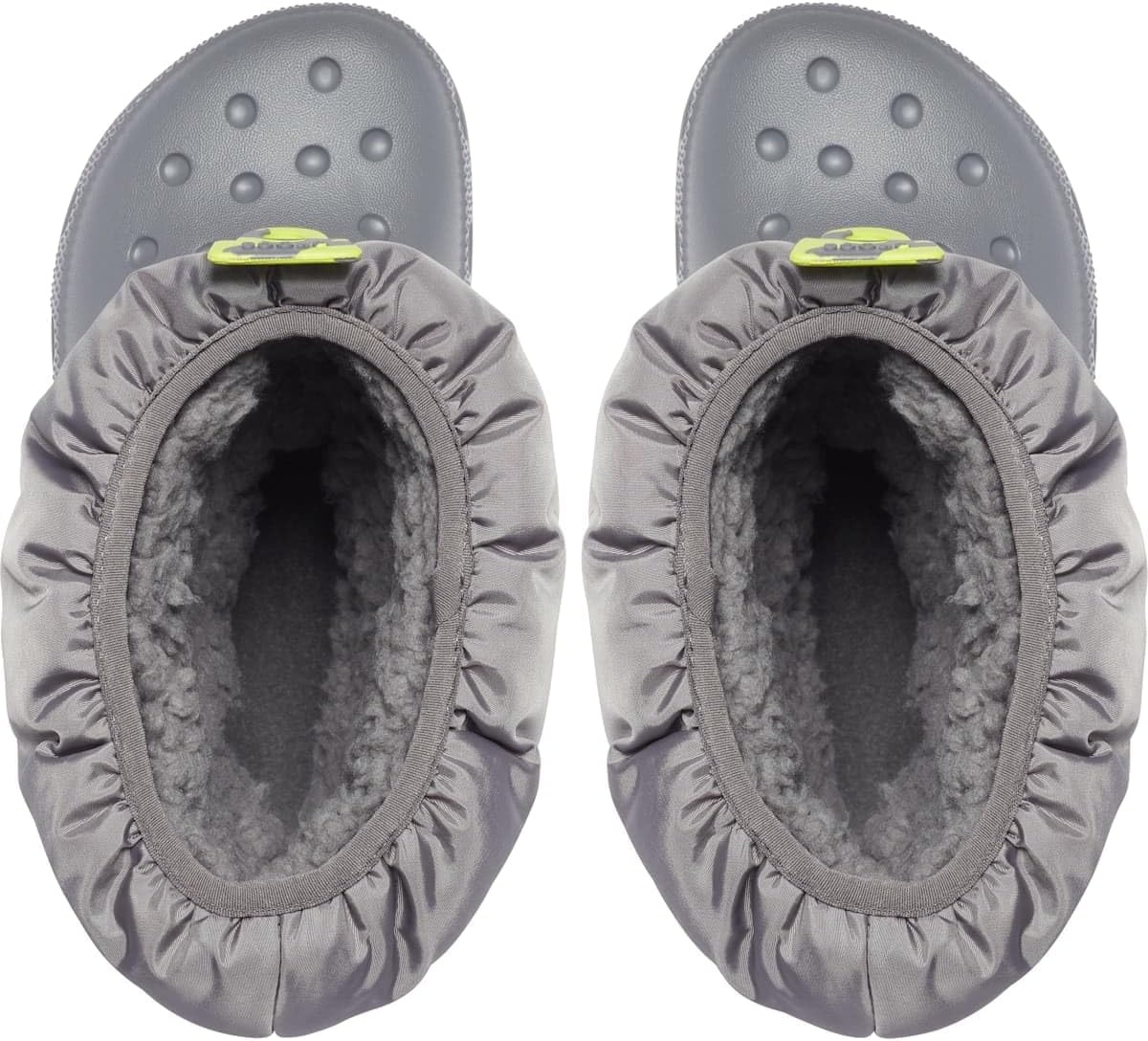 image:imageCrocs Kids Classic Lined Neo Puff Boot Snow BootsSlate Grey
