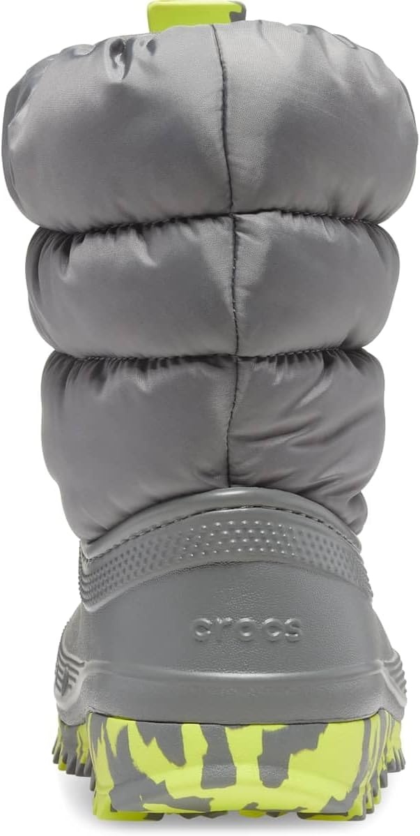 image:imageCrocs Kids Classic Lined Neo Puff Boot Snow BootsSlate Grey