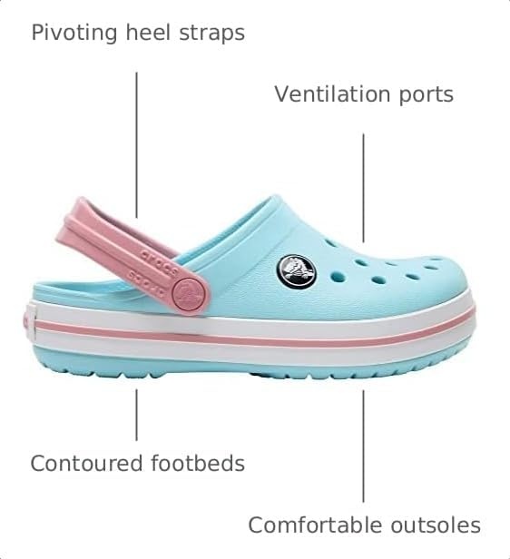 image:imageCrocs Kids Crocband ClogsIce BlueWhite