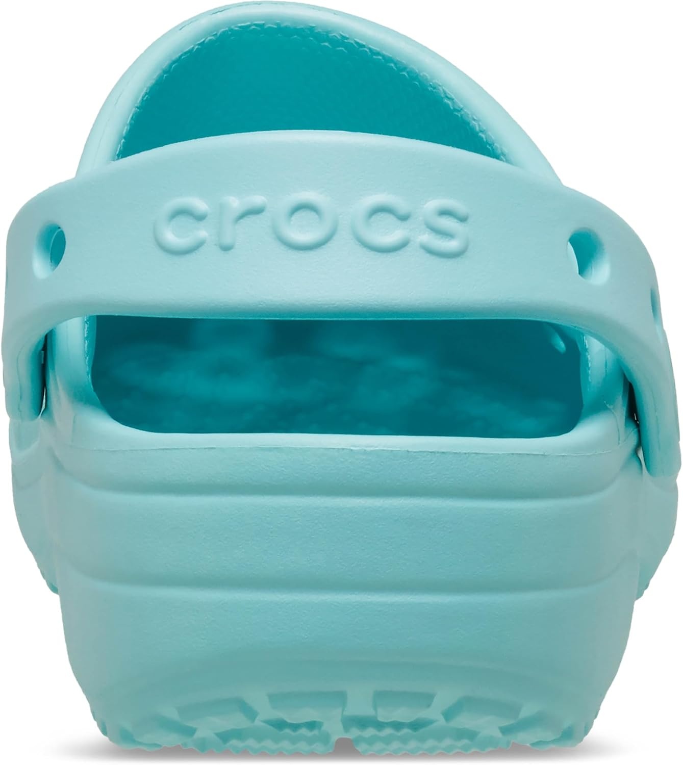 image:imageCrocs UnisexChild Classic Clogs with Floral Cut Out Design Kids and Toddler ShoesAquamarine