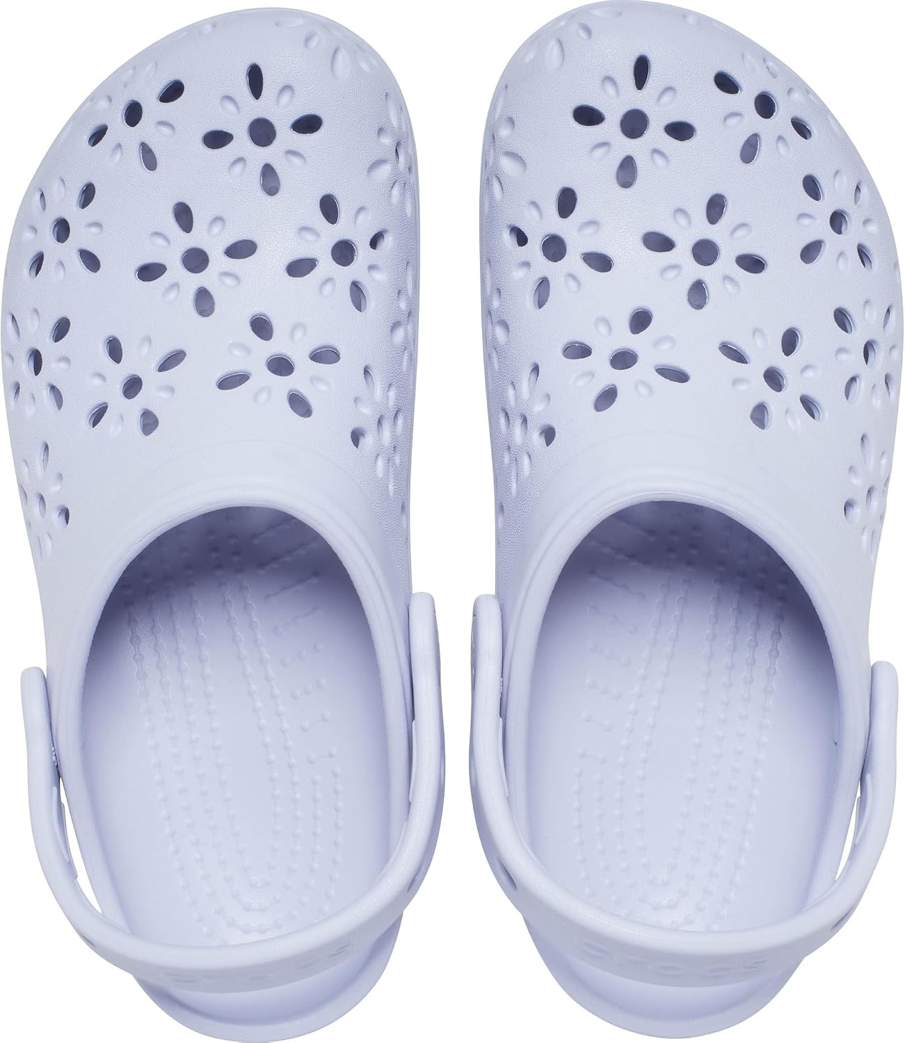 image:imageCrocs UnisexChild Classic Clogs with Floral Cut Out Design Kids and Toddler ShoesPurple Moon