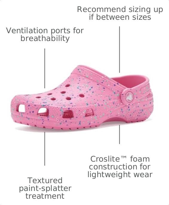 image:imageCrocs UnisexChild Classic Graphic ClogPink LemonadeMulti