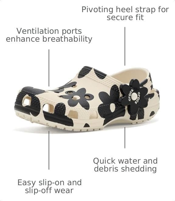 image:imageCrocs UnisexChild Classic Graphic ClogSummit WhiteBlack