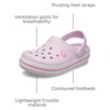 Crocs Athens Thong Sandal(Ballerina Pink)
