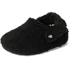 Crocs Kids’ Classic Cozzzy Slippers(Black)