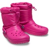 Crocs Kids’ Classic Lined Neo Puff Boot | Snow Boots(Fuchsia Fun)