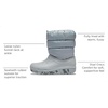 Crocs Kids’ Classic Lined Neo Puff Boot | Snow Boots(Light Grey)