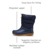 Crocs Kids’ Classic Lined Neo Puff Boot | Snow Boots(Navy/Gum)
