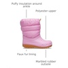 Crocs Kids’ Classic Lined Neo Puff Boot | Snow Boots(Pink Tweed/Gum)