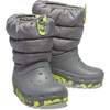 Crocs Kids’ Classic Lined Neo Puff Boot | Snow Boots(Slate Grey)