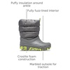 Crocs Kids’ Classic Lined Neo Puff Boot | Snow Boots(Slate Grey)
