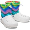 Crocs Kids’ Classic Lined Neo Puff Boot | Snow Boots(White/Multi Spray Dye)