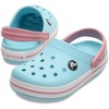Crocs Kids Crocband Clogs(Ice Blue/White)