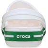 Crocs Kids Crocband Clogs(White/Green Ivy)