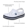 Crocs Kids Crocband Clogs(White/Navy)