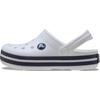 Crocs Kids Crocband Clogs(White/Navy)