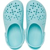 Crocs Unisex-Child Classic Clogs with Floral Cut Out Design, Kids and Toddler Shoes(Aquamarine)